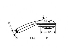 TELEDUCHA CROMETTA 85 HANSGROHE